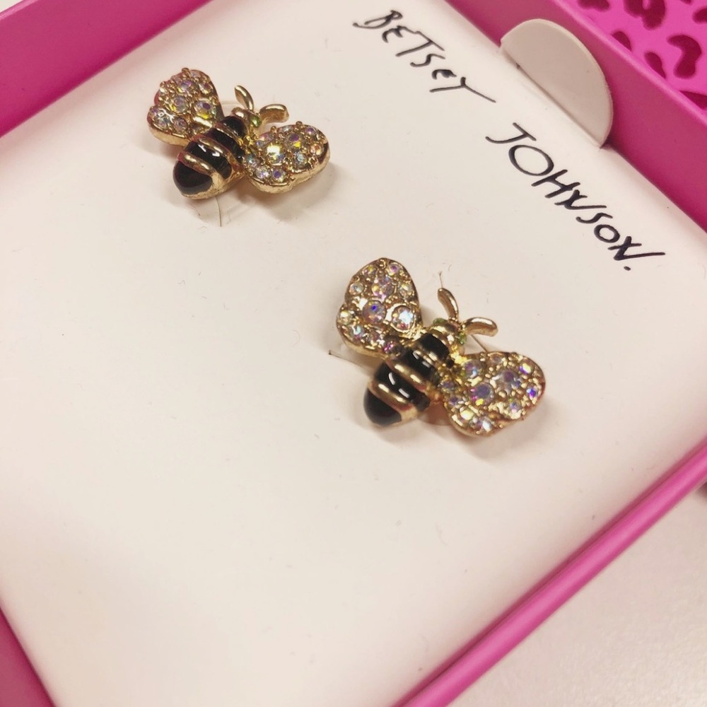 Betsey Johnson Gold Bee Earrings